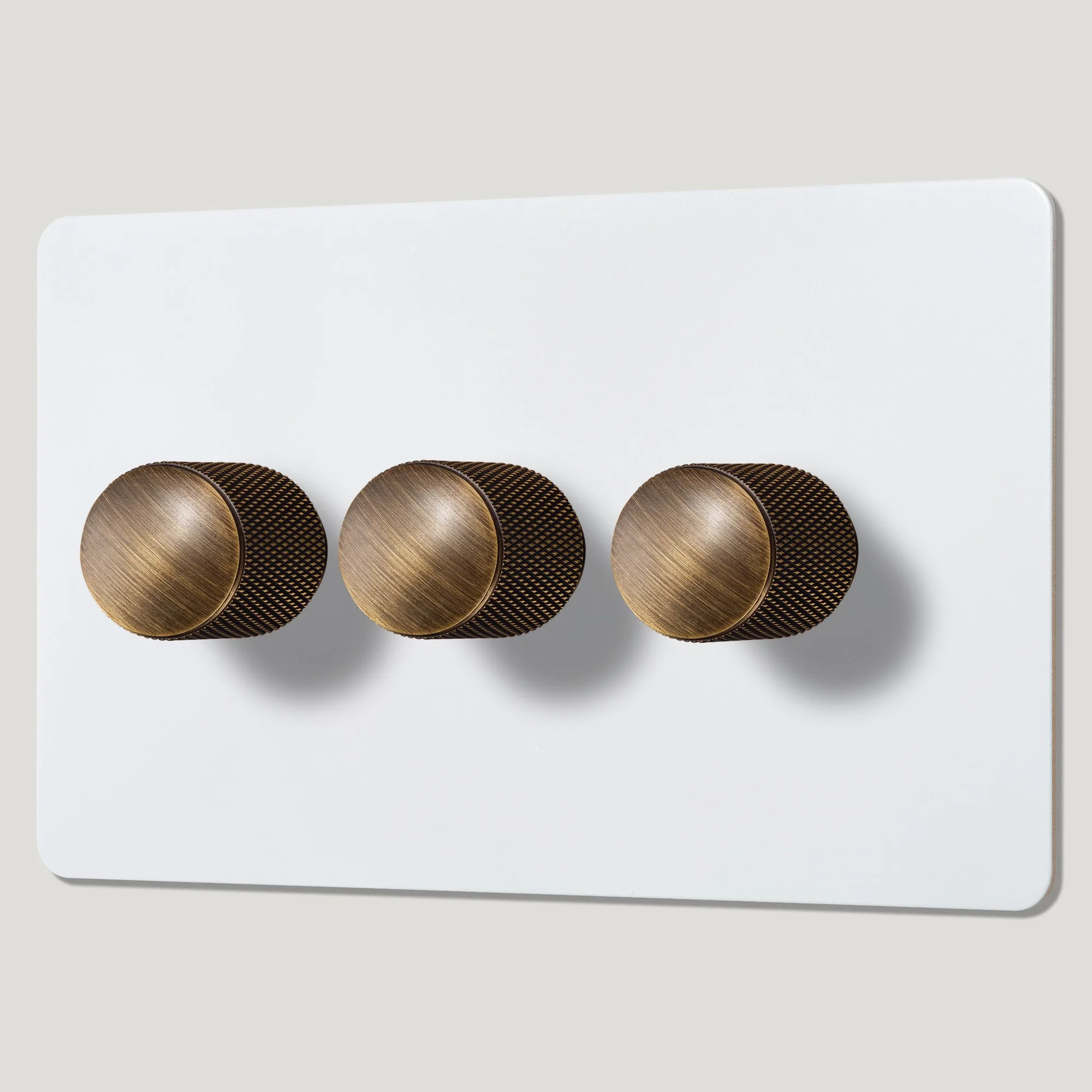 KEPLER 3G Paintable Dimmer Switch - Antique Brass