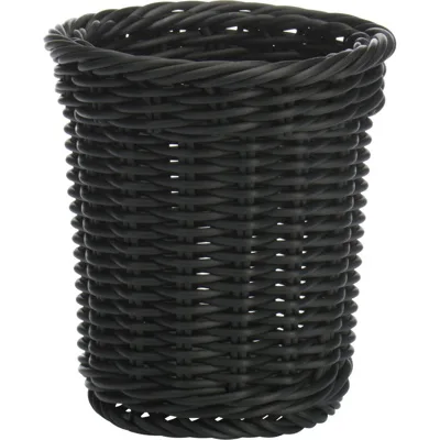 سلة مستديرة، قطر 14 × 16 سم، أسود