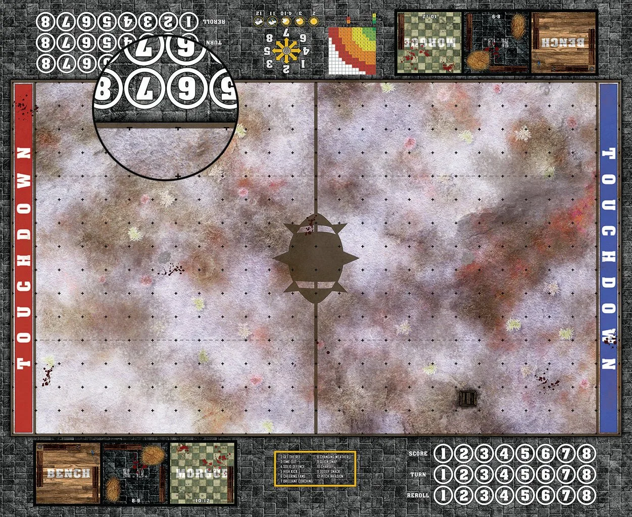 Mats by Mars: Hinterland Snow Fantasy Football Play Mat / Pitch