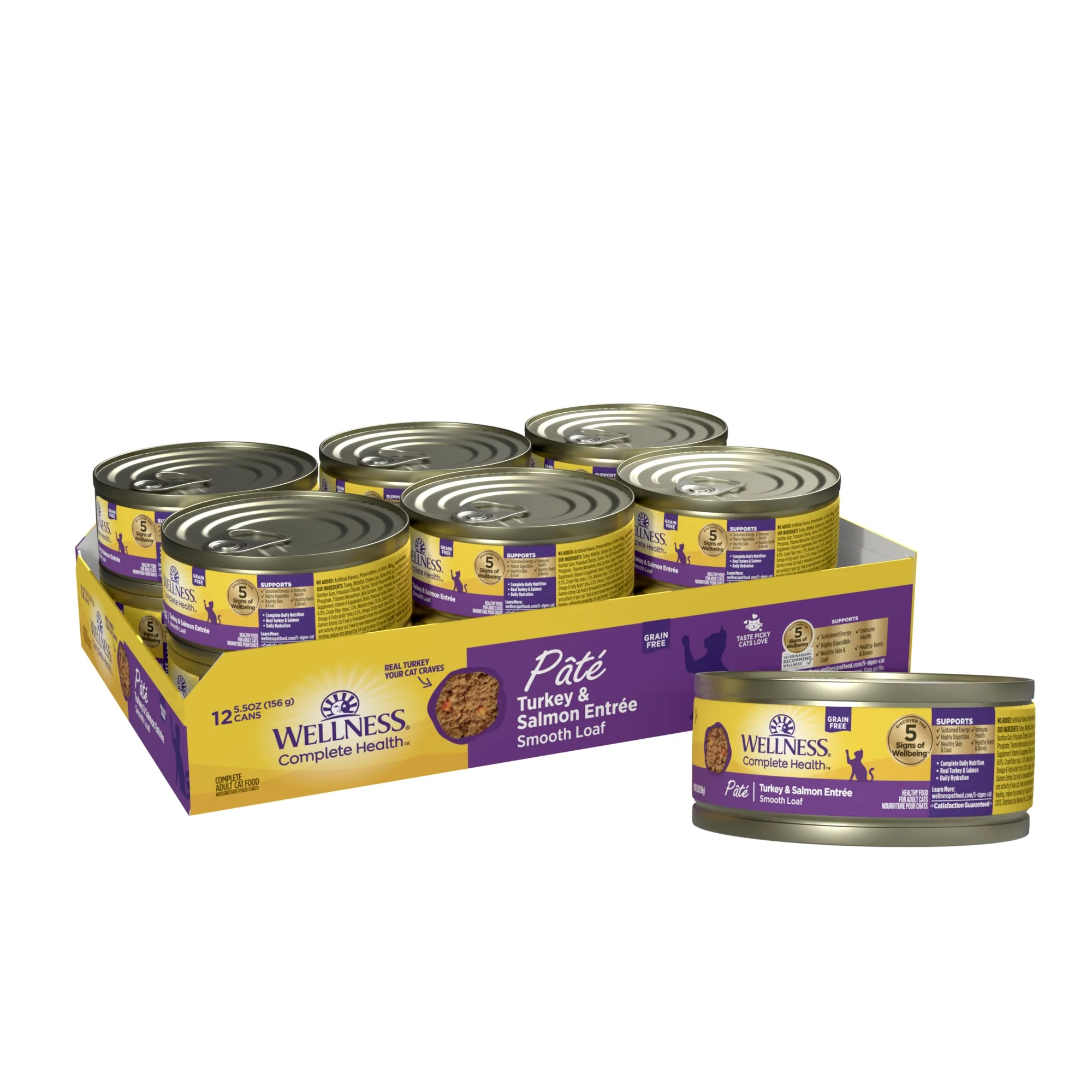 Wellness Turkey & Salmon Pate 5.5oz