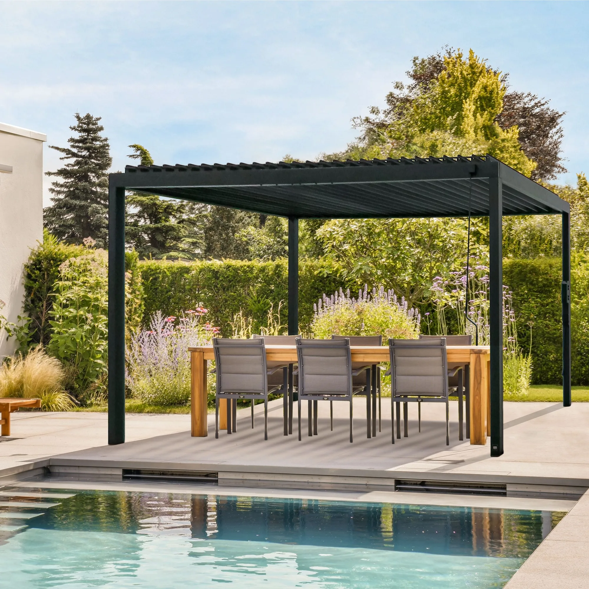 Steel Louvered Pergola Maintenance for All Seasons