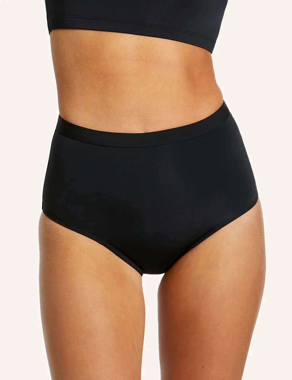 Adult Period Swim Full Brief - Black