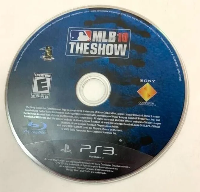 MLB 10 The Show 소니 PlayStation 3 PS3 2010 비디오 게임 디스크만 스포츠 [중고/리퍼브]