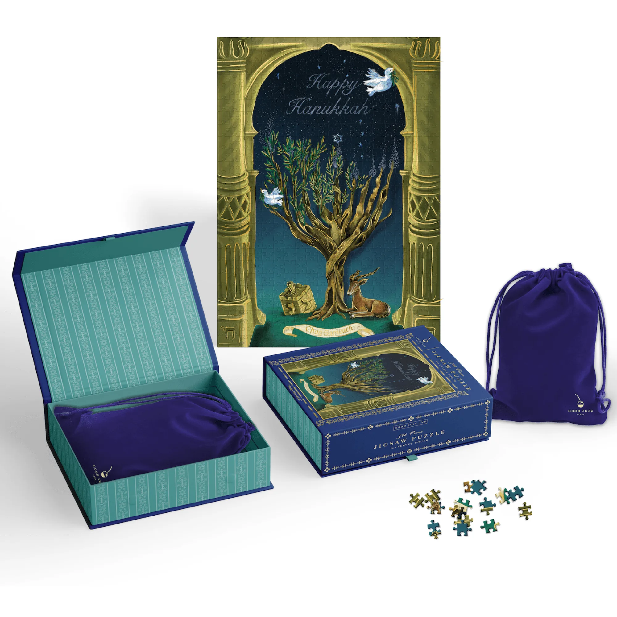 Happy Hanukkah 500-Piece Puzzle