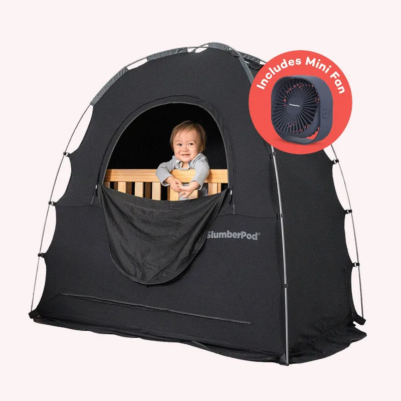 SlumberPod s ventilátorem vs. cestovní postýlka: Co je lepší?