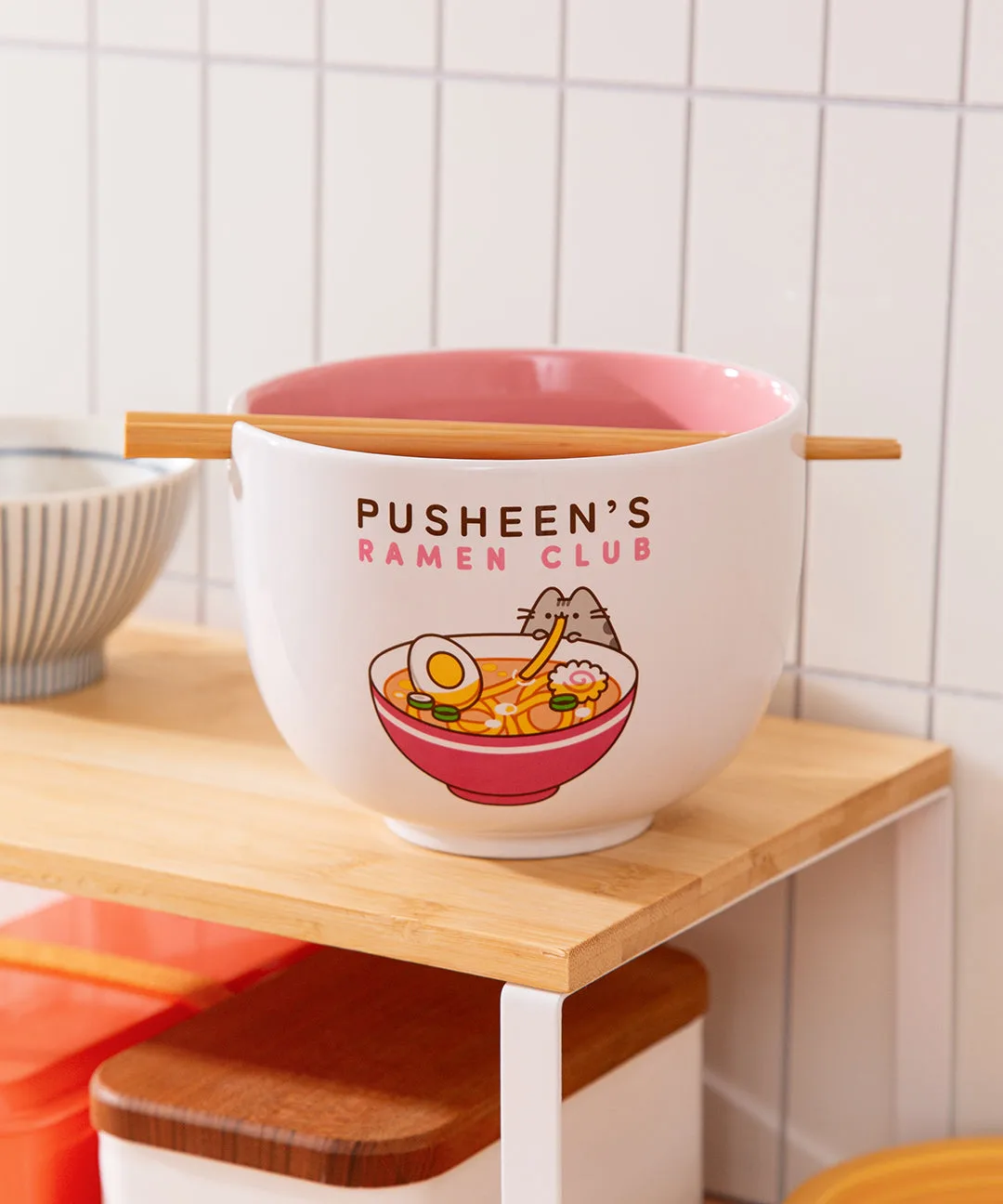 Pusheen's Ramen Club Bowl