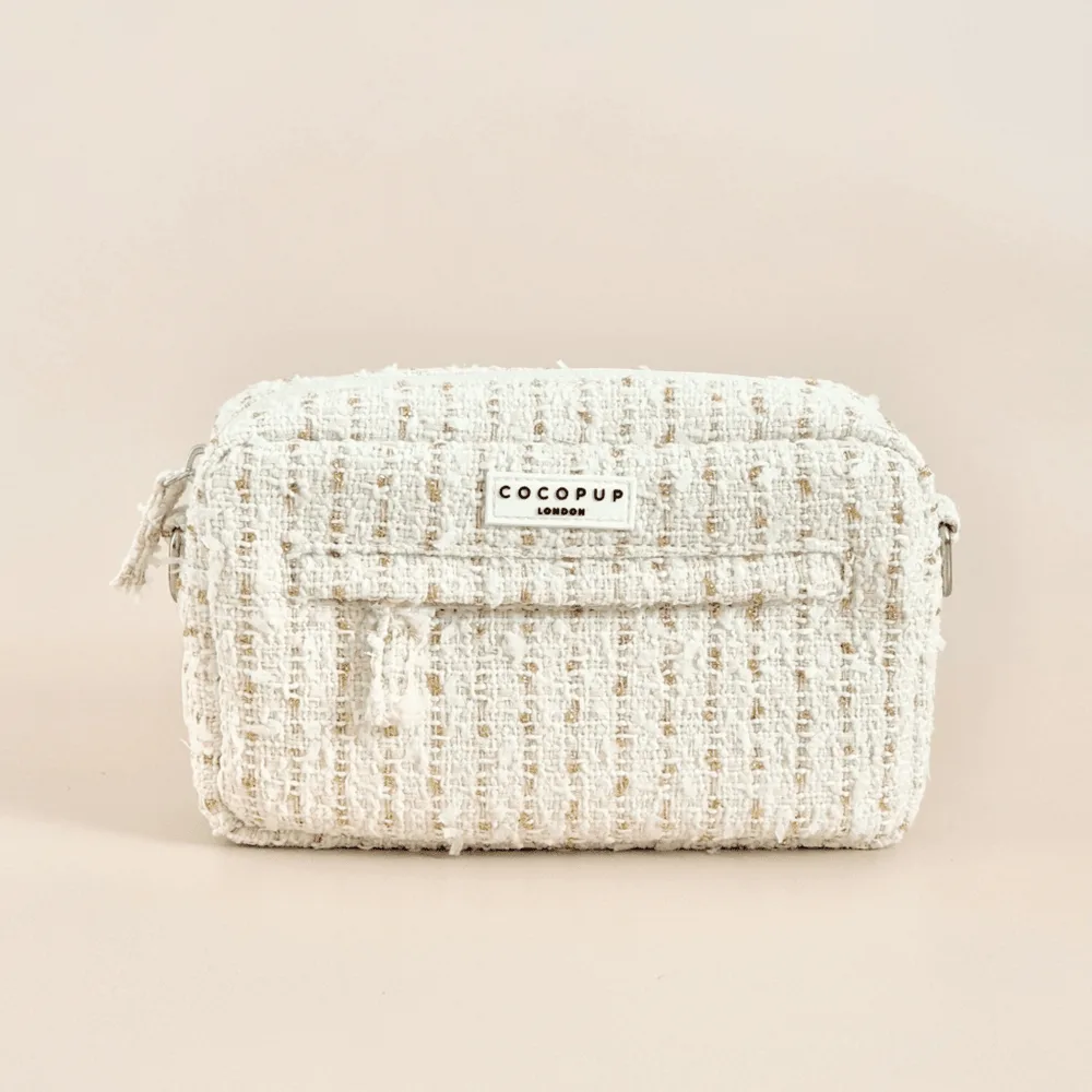 Dog Walking Bag - Vanilla Textured Tweed