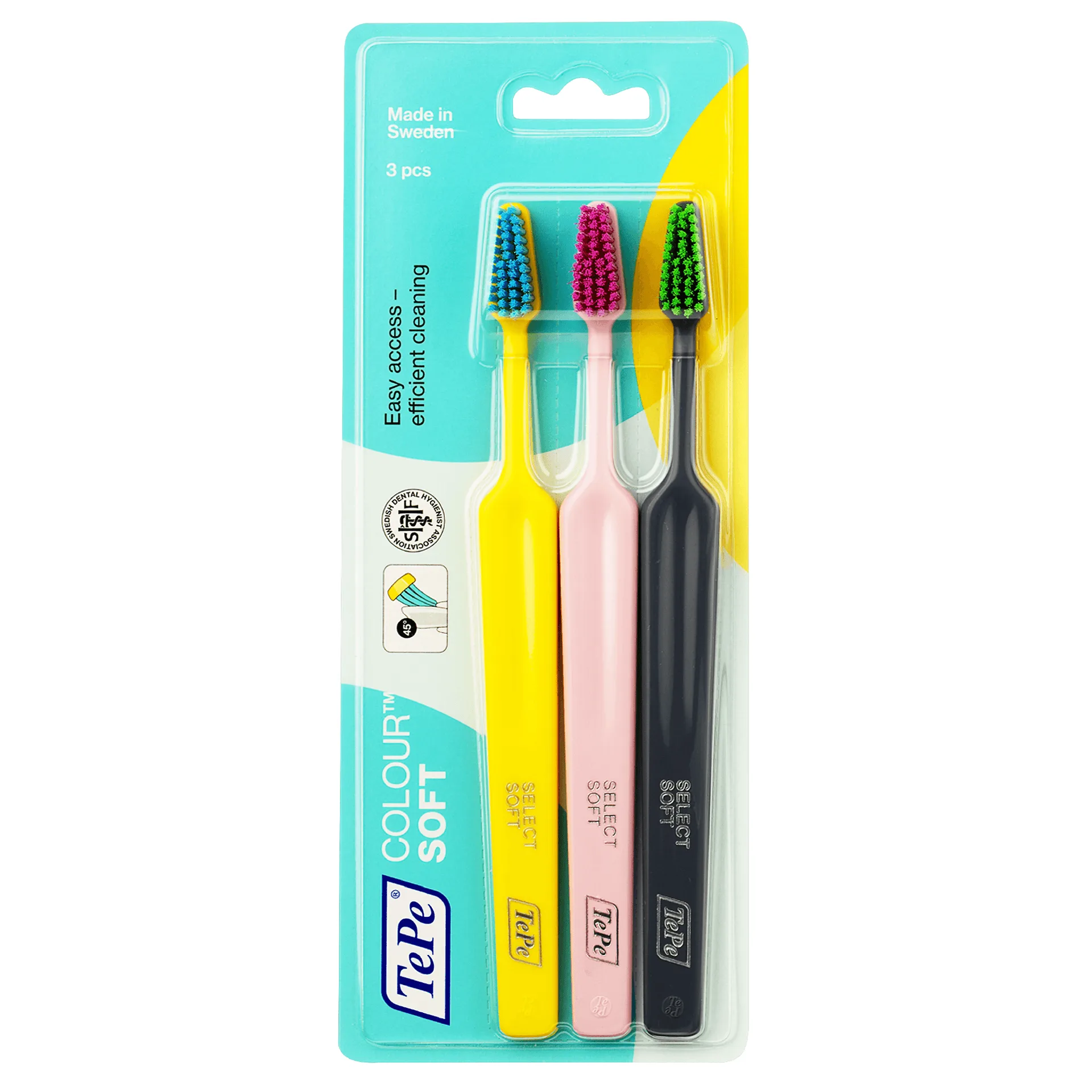 TePe Colour Soft 3-Pack: What Each Brush Does