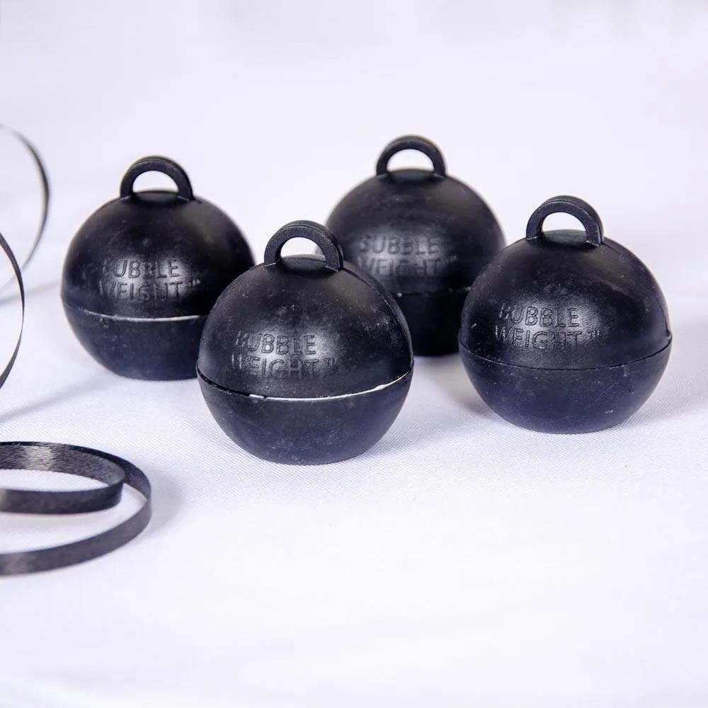 Black Bubble Balloon Weights x 4