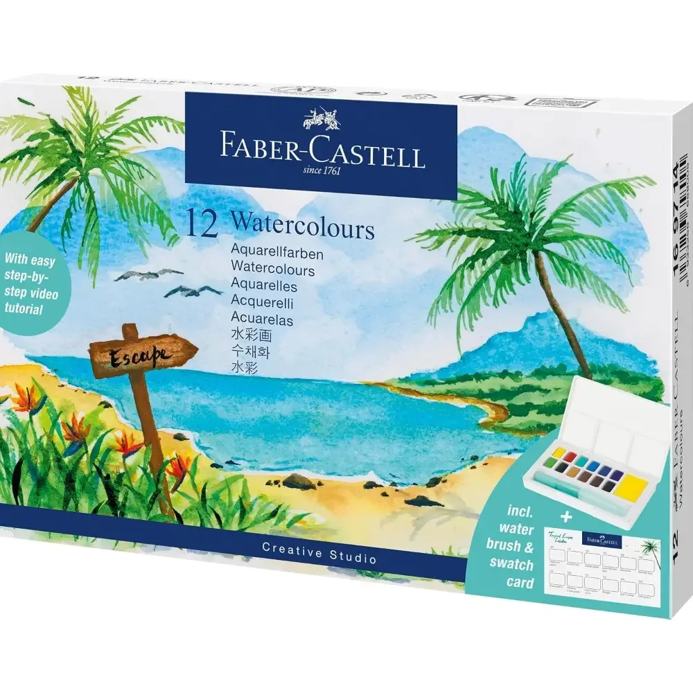 Using Goldfaber Tropical Watercolor Pens & Brush