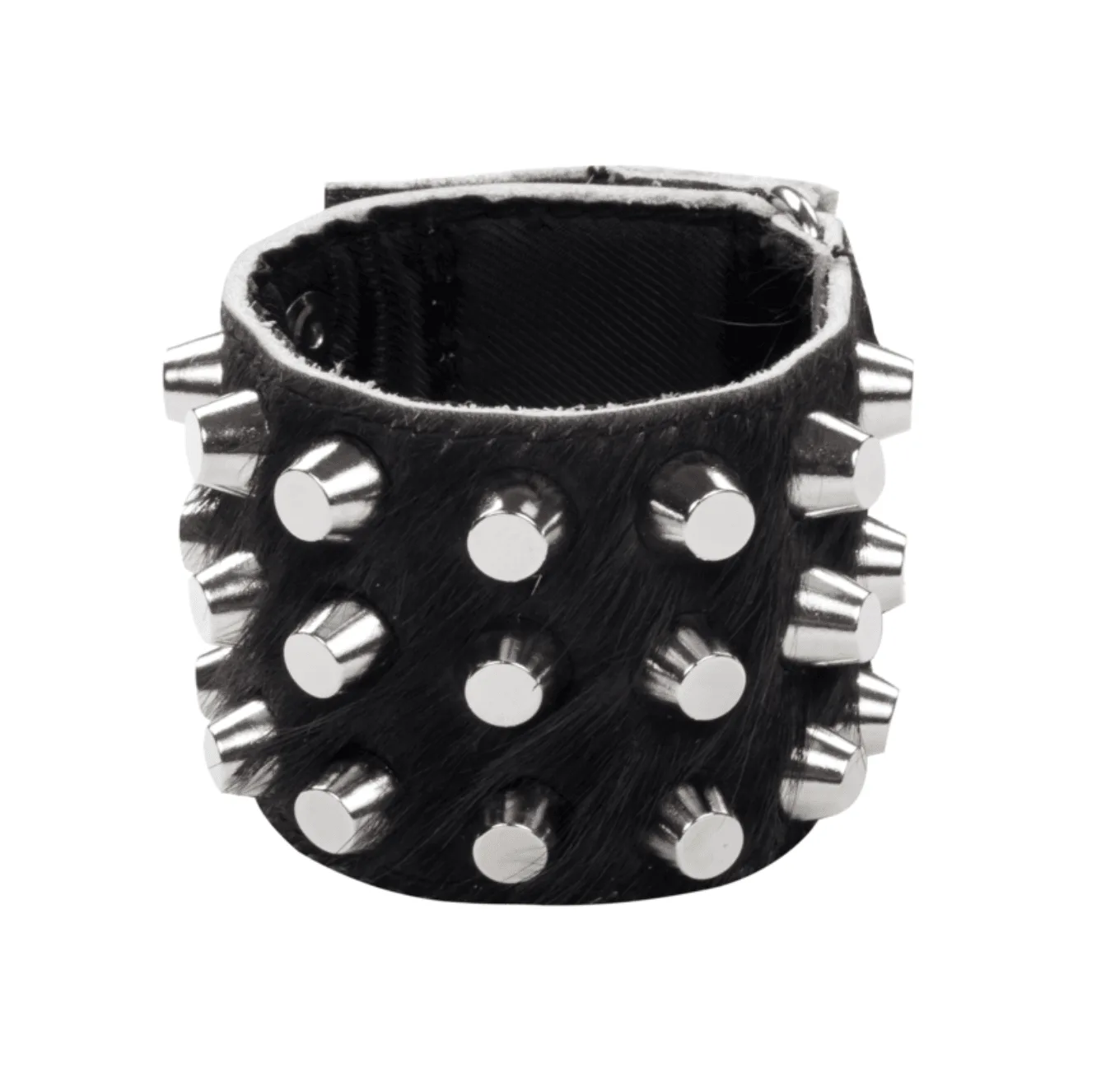 STUDDED BRACELET IN CALF SKIN