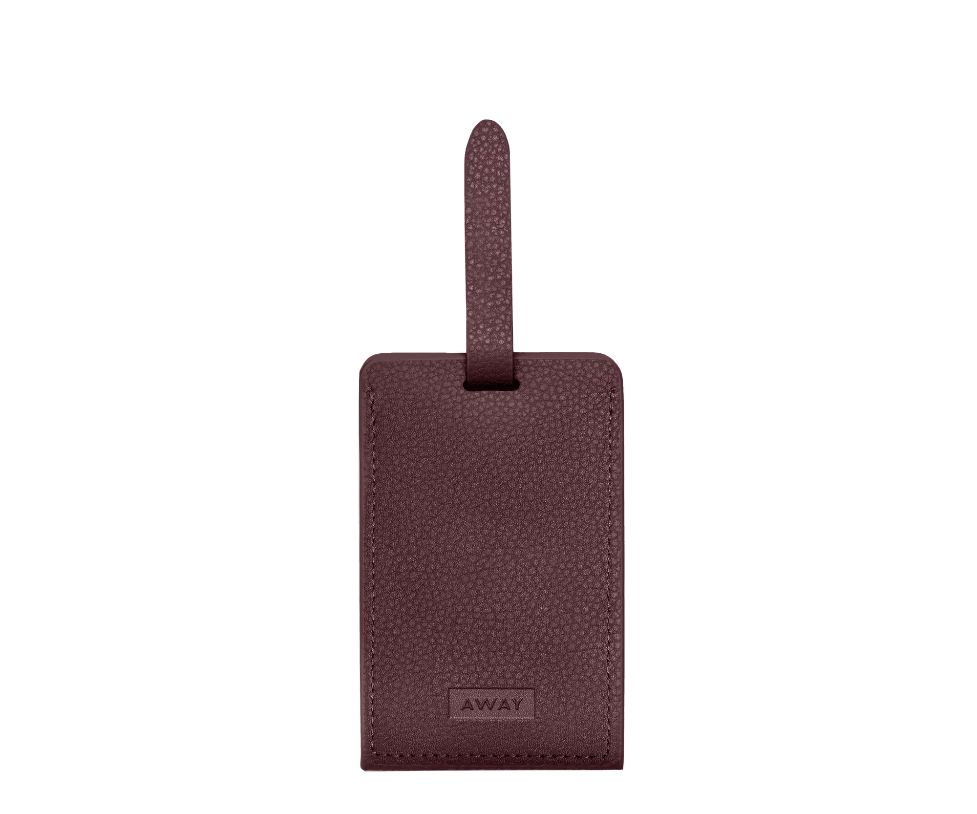 Aluminum Edge Tag in Oxblood Red