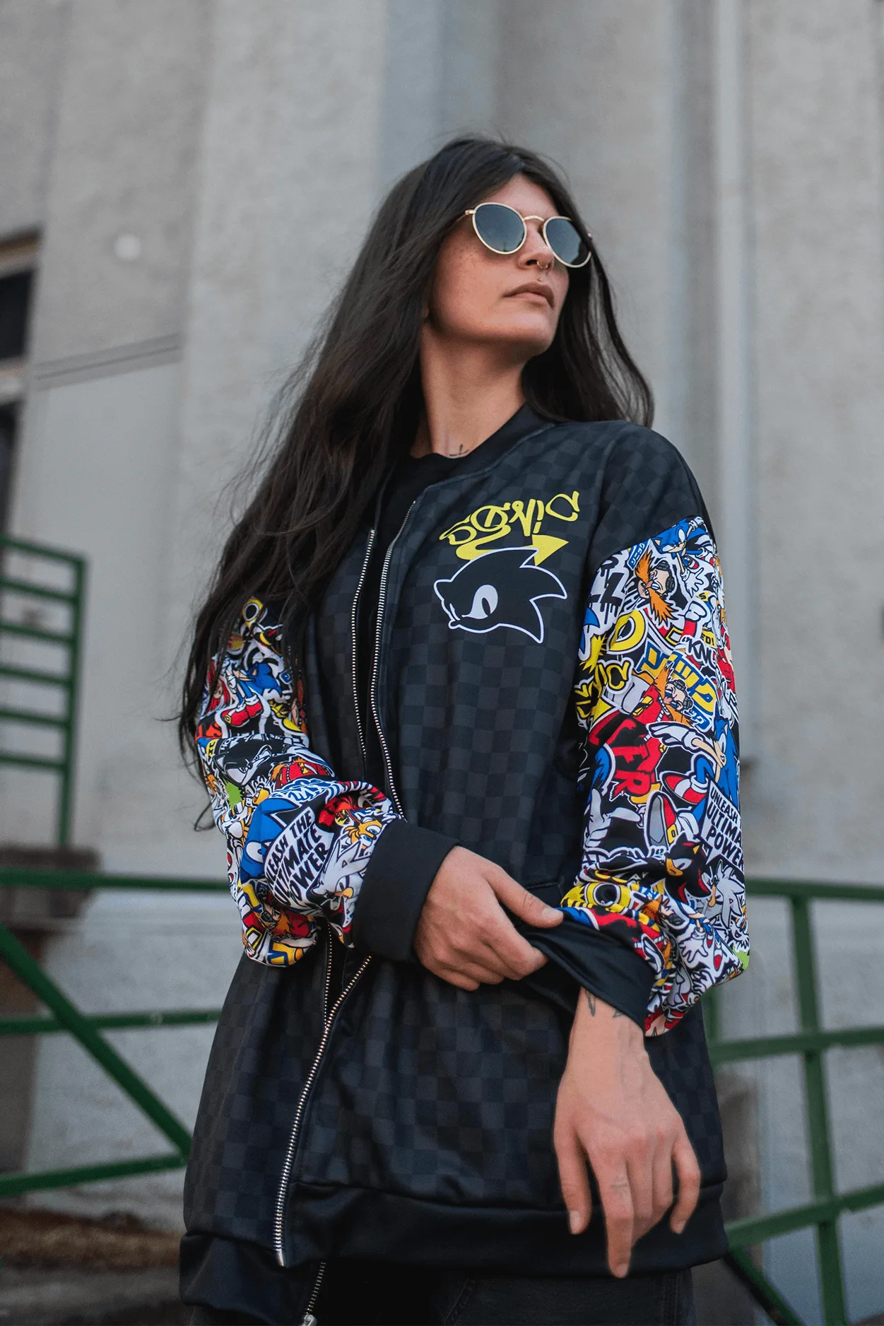 Sonic Sticker Bomb Bomber vs Ring Drip Hoodie