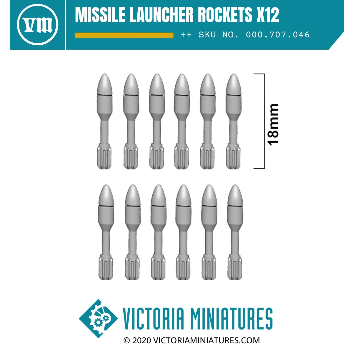 Missiles de lanceur x12 : guide de peinture et d'assemblage