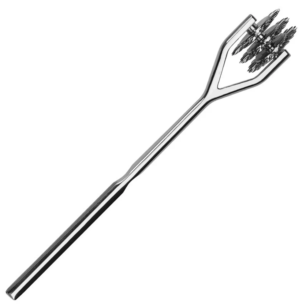 Leto 3-Wheel Spiked Metal Pinwheel