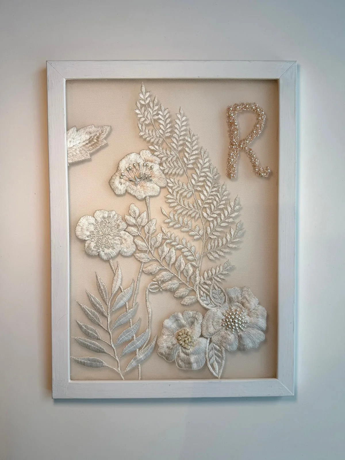 Embroidery No. 087 - Signed & Numbered Framed Couture Embroidery