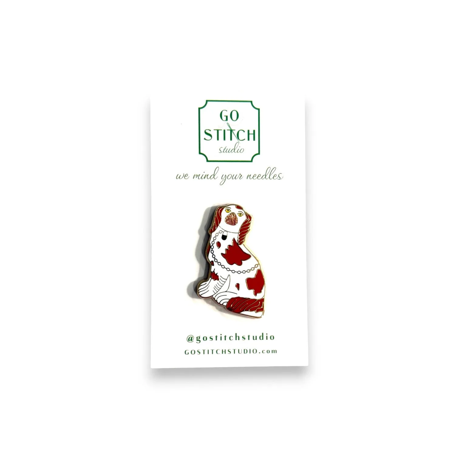 Rostfarbener Staffordshire-Hund Nadelhalter