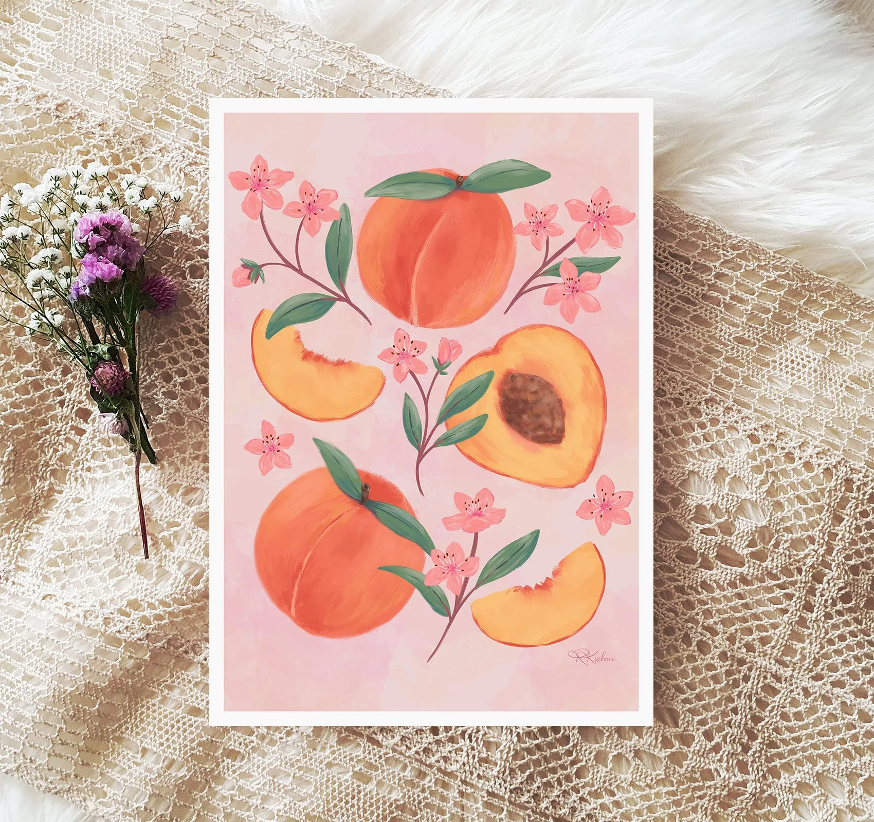 Stampa di fiori di pesco: idee decor per uno spazio sereno