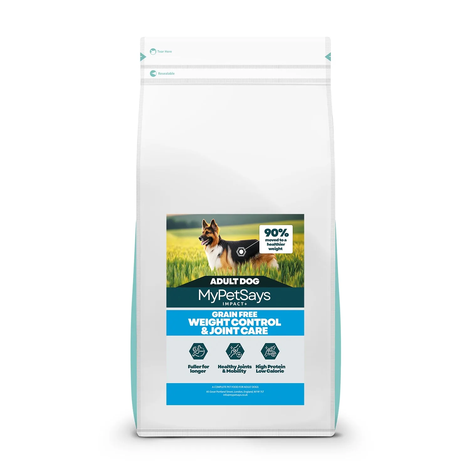 Aliment Impact+ Hydrolysé pour chien contrôle du poids et soin des articulations - Poisson blanc