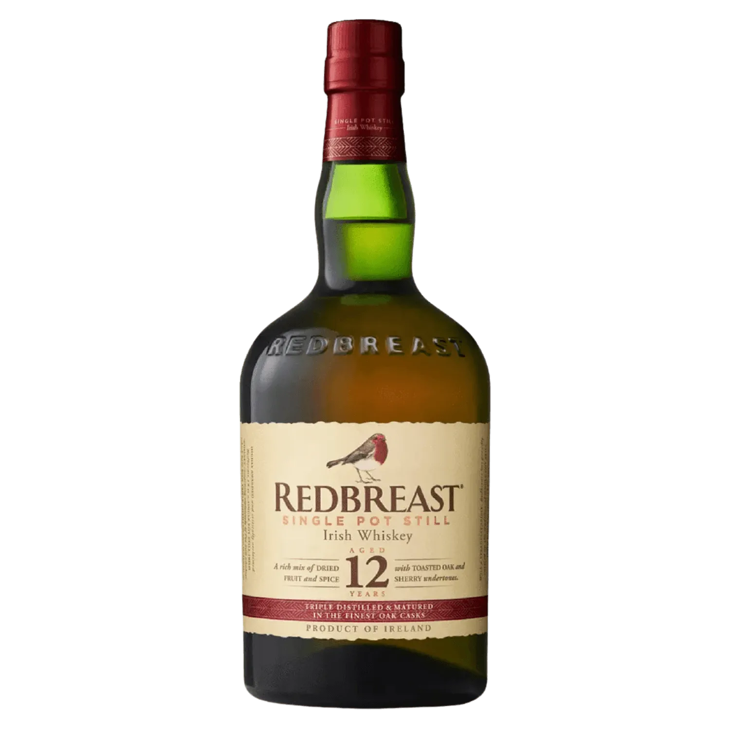 Redbreast 12-Year-Old Irish Single Pot Still Whiskey - 750ml