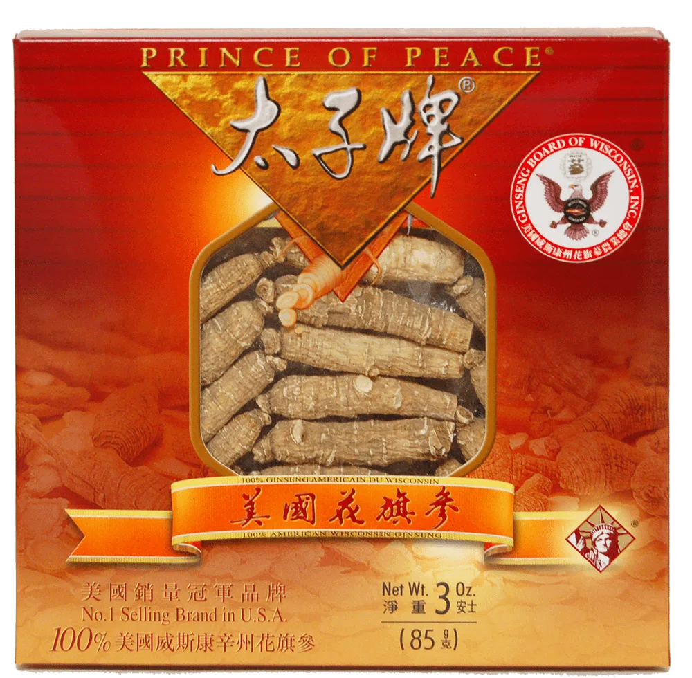 Prince of Peace รากโสมอเมริกันวิสคอนซิน ขนาดสั้นปานกลาง 3 ออนซ์