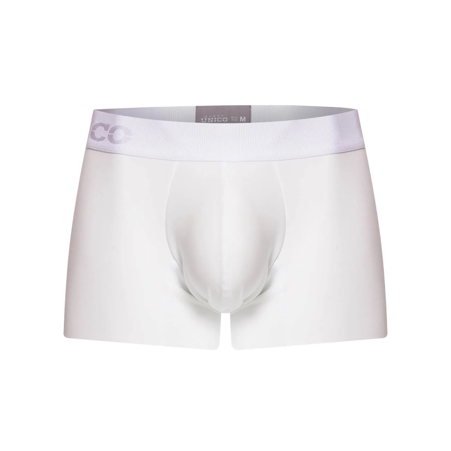 WHITE FINE CUT TRUNK BOXER