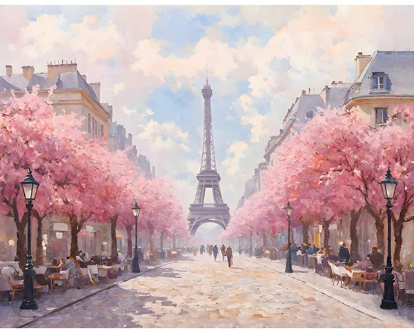 HOFFMAN - Bonjour Belle de Quilting Renditions - Painel panorâmico - Algodão-doce - PL1349