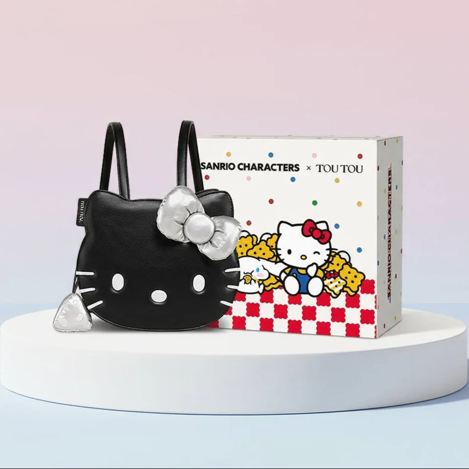 Hello Kitty × Tou Tou: bolsos negros elegantes