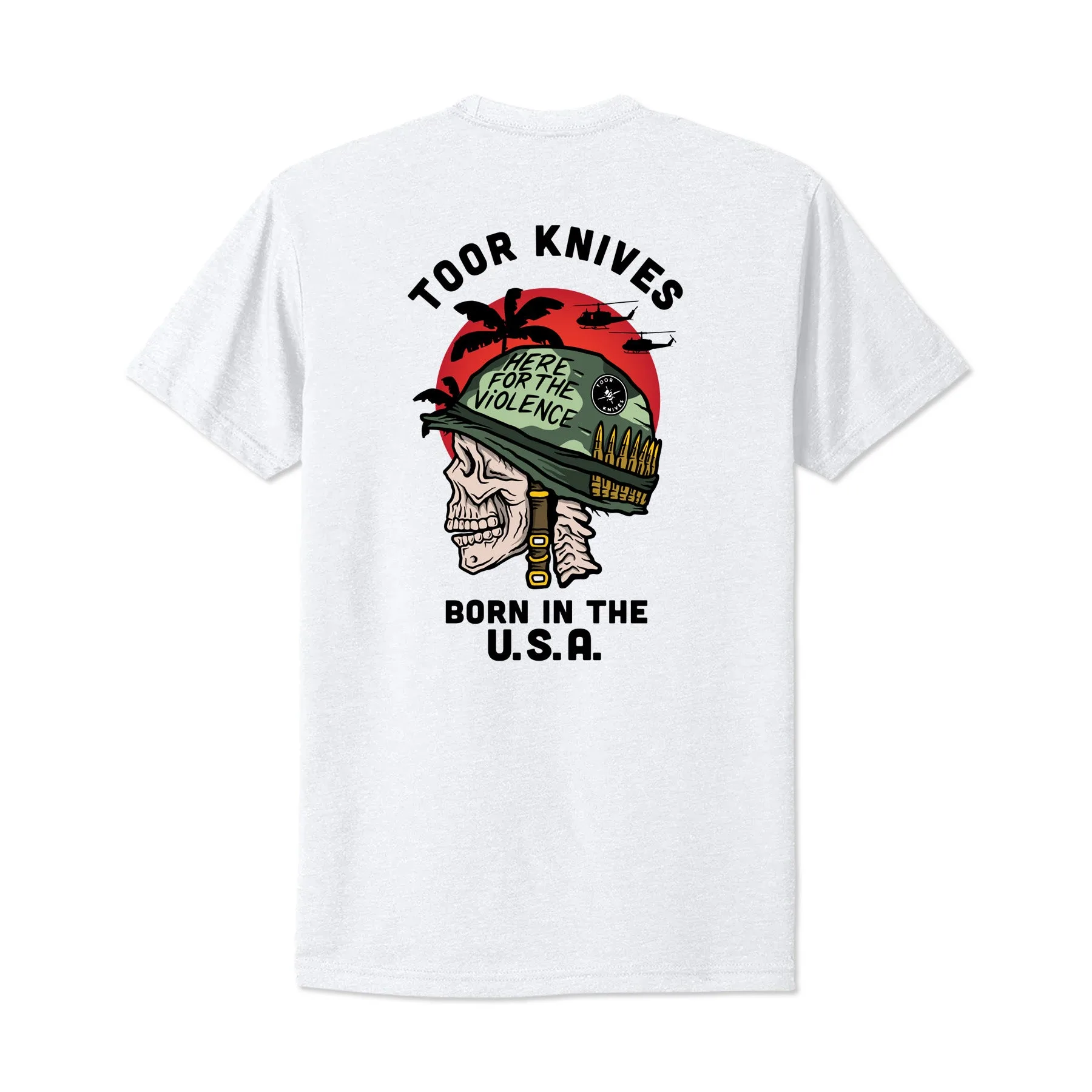 M81 Camo vs Napalm Sunrise: Guia de cores da t-shirt Toor
