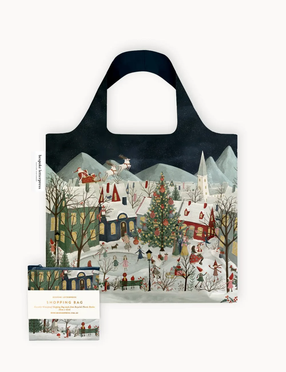 A Christmas Village - Reusable Large Shopping Bag