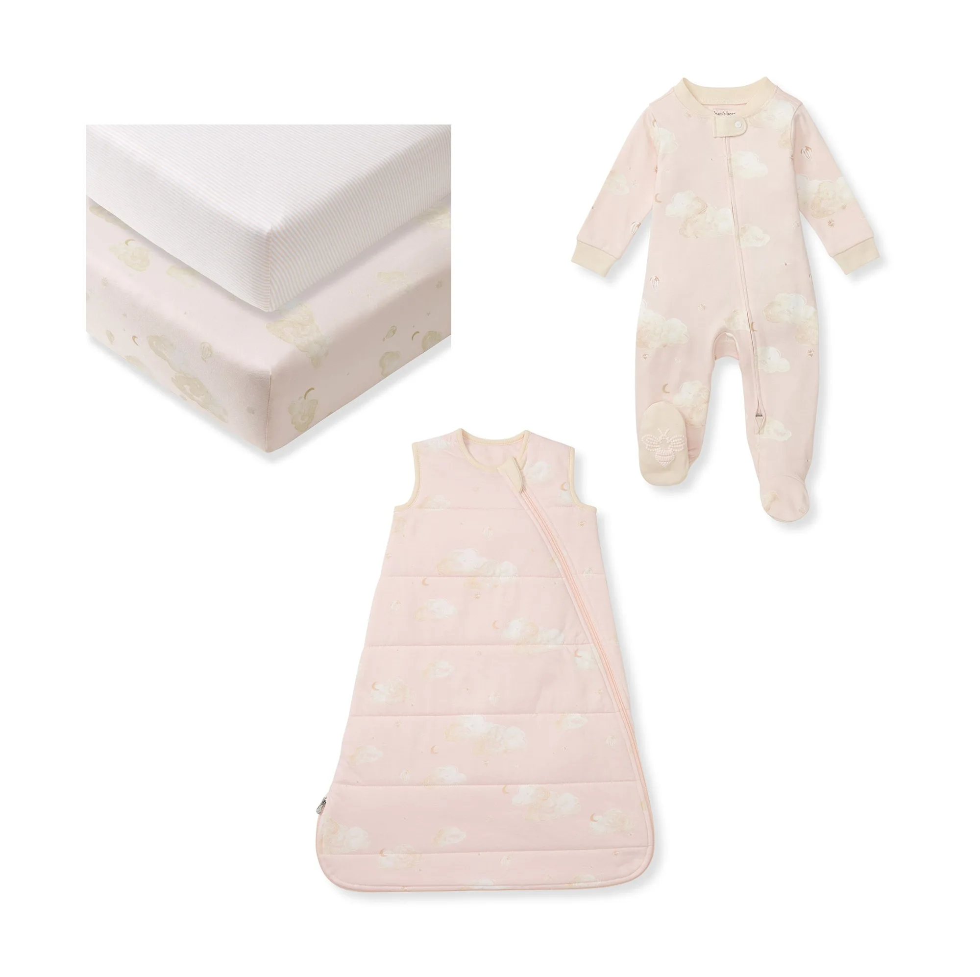 Good Night Sky Newborn Baby Girl Bedtime Bundle