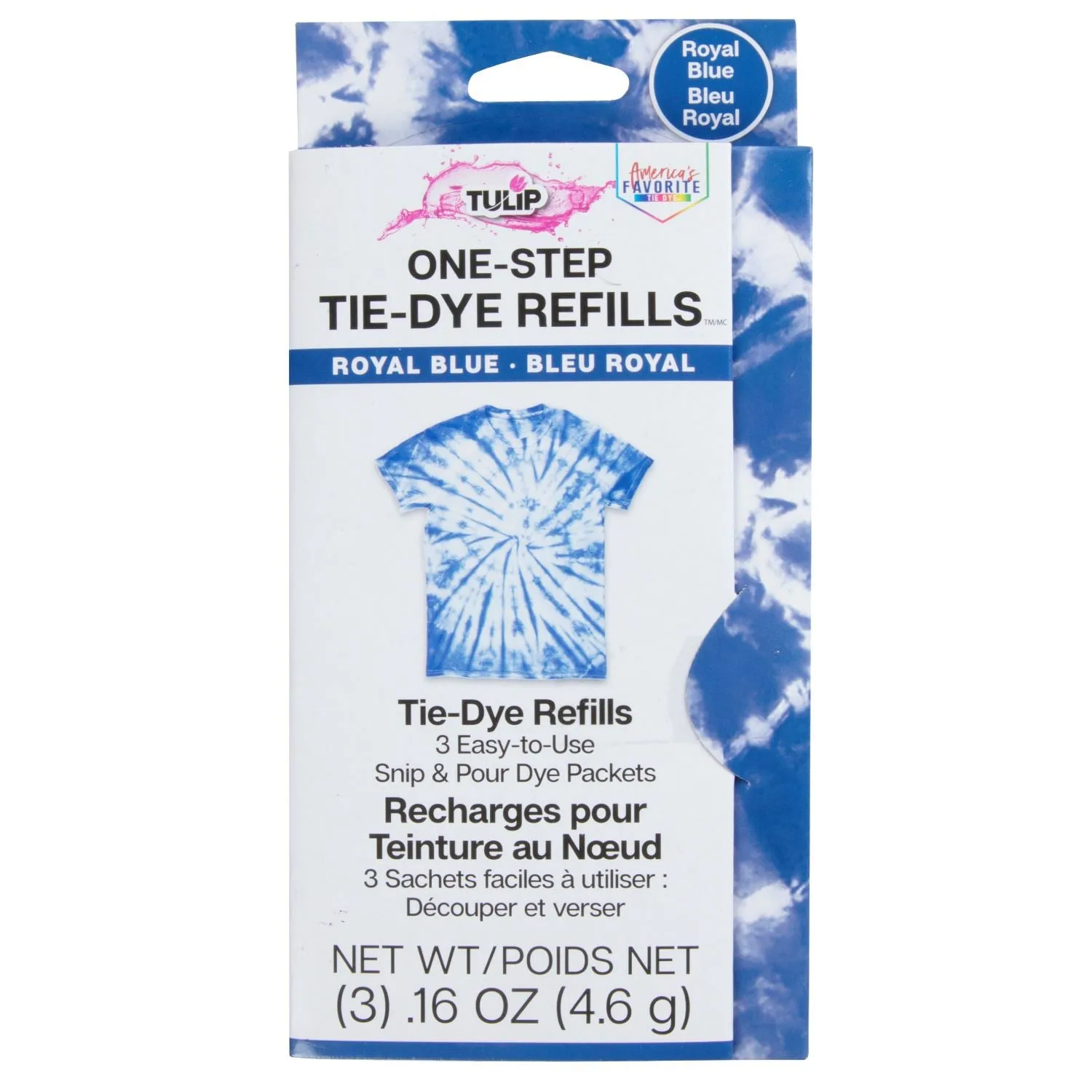 Tulip One-Step Tie-Dye Refills Royal Blue: How to Achieve Vibrant Blue Shades on Cotton