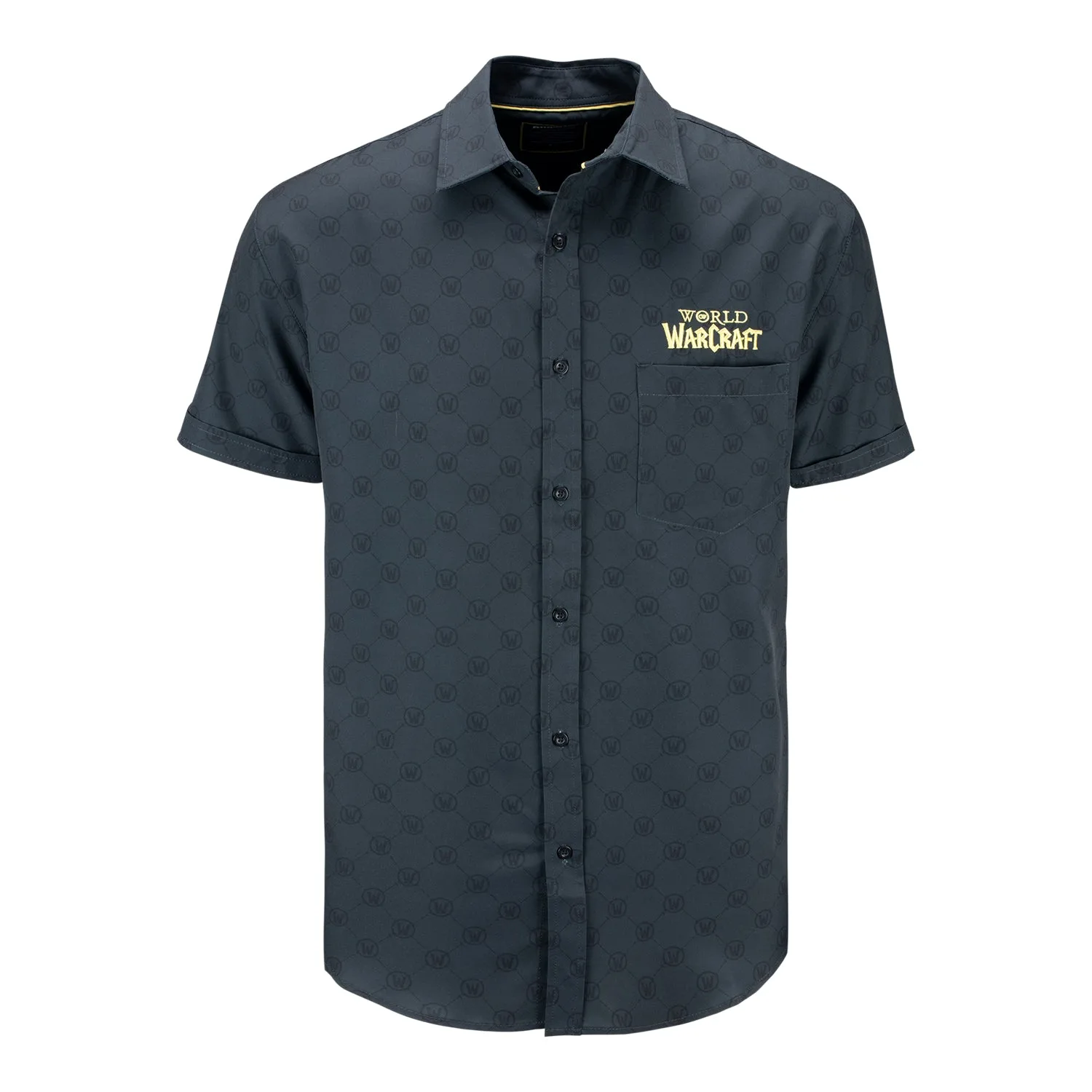 World of Warcraft Grey Button-Up Shirt
