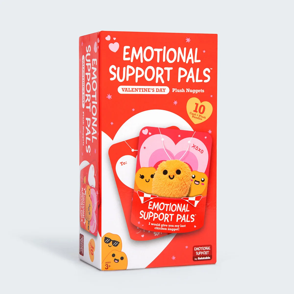 Tarjetas Nugget de San Valentín de apoyo emocional de Relatable