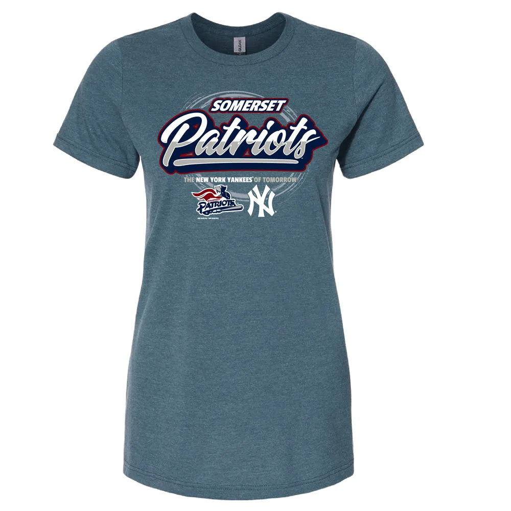 Somerset Patriots Womens Soft Style CVC Edamame Tee