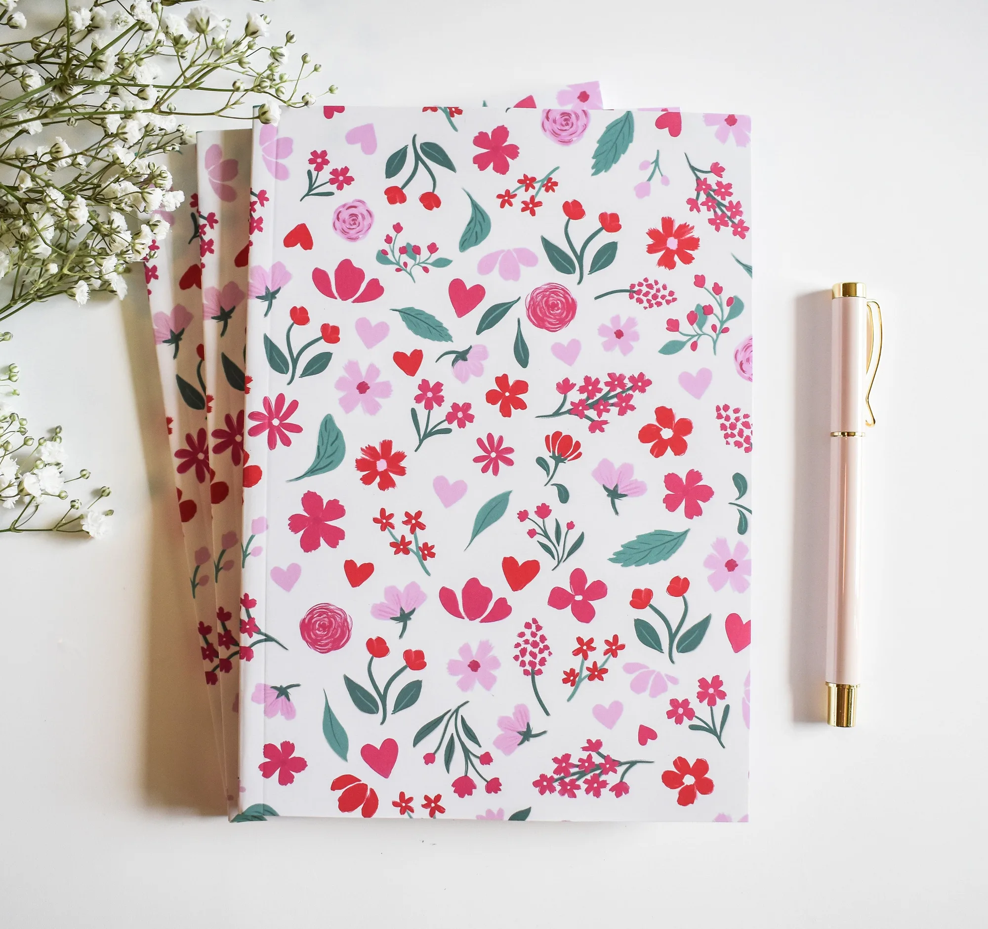 Pink Florals Journal