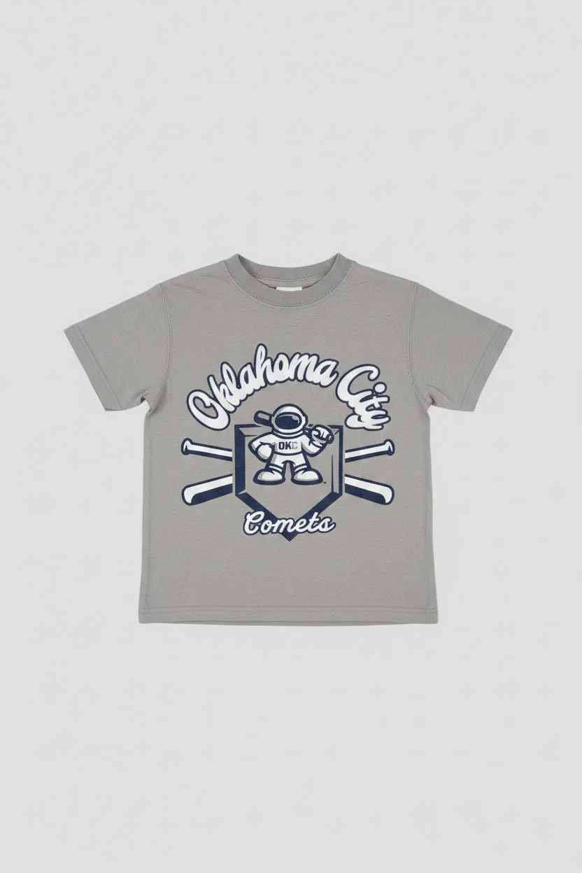 OKC Comets Youth Gray Astro Tee