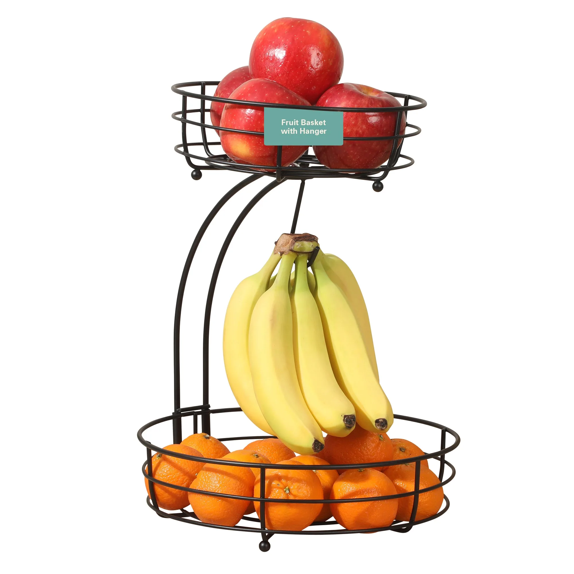Organize a Kitchen Counter with a Fruit Basket and Canisters