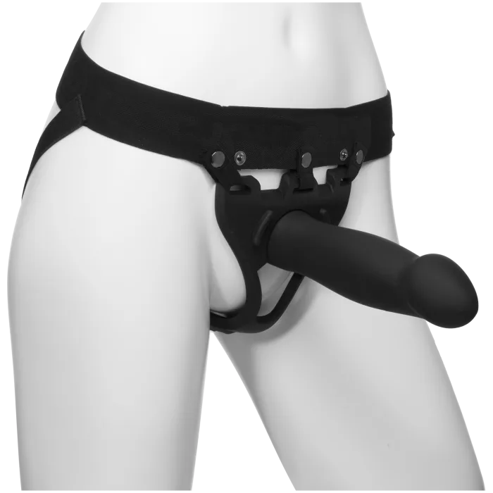 Body Extensions - BE Bold 2-Piece Set - Silicone Harness with 8" Large Dong