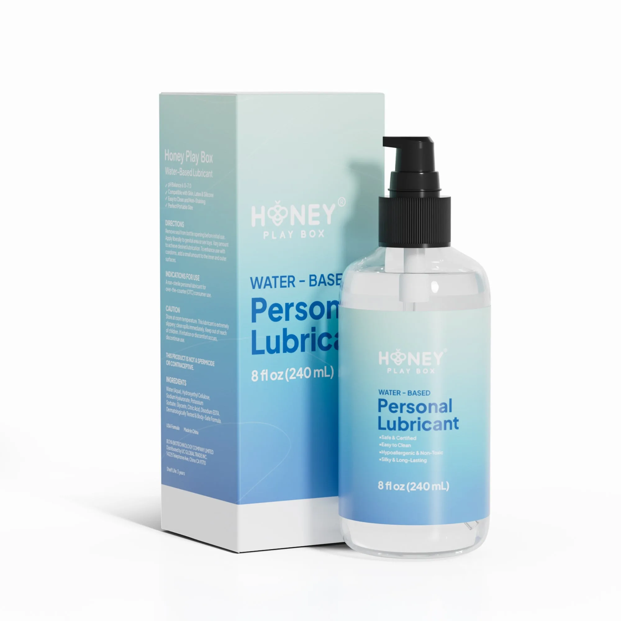 Water Based Lubricant in 8oz/240ml