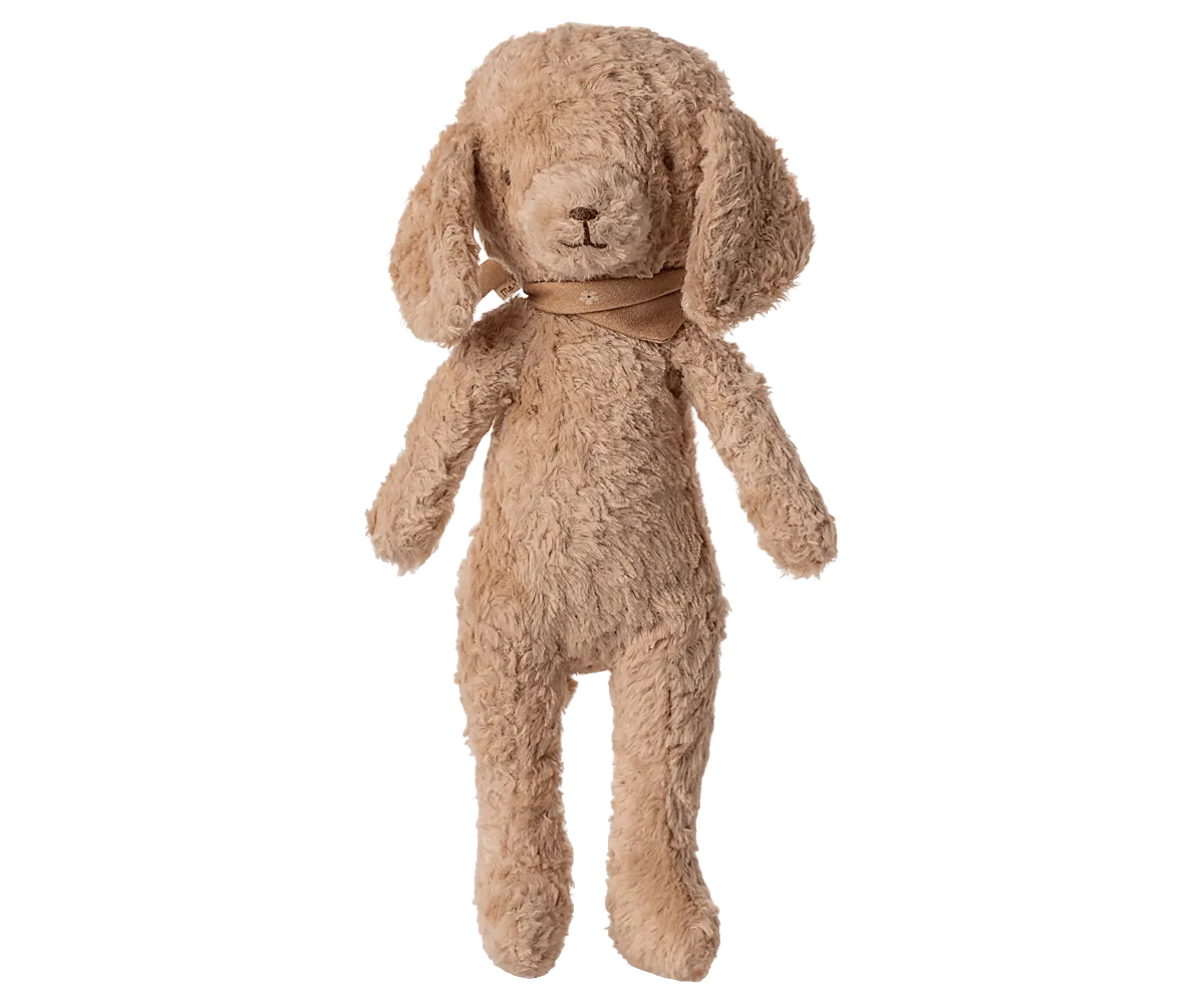 Poodle dog, Vintage plush - Dusty powder
