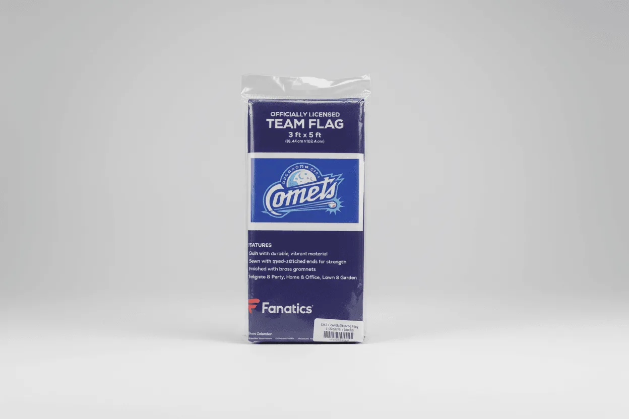 Banderín y bandera OKC Comets: añade espíritu de equipo a tu habitación
