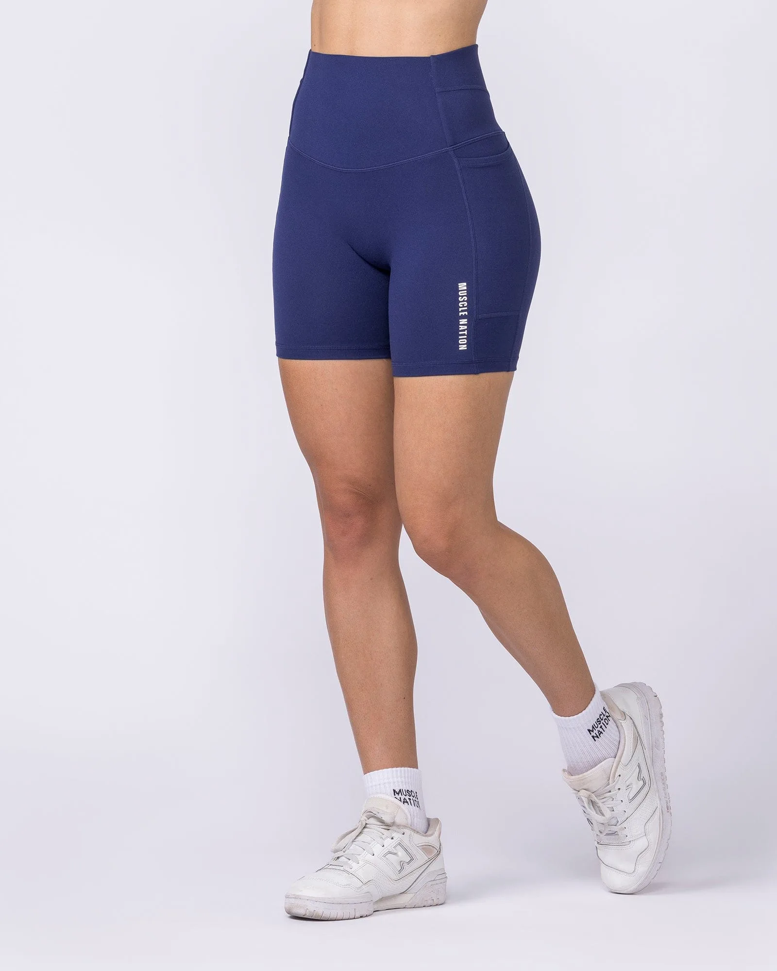 Unrivalled Everyday Pocket Bike Shorts - Classic Navy