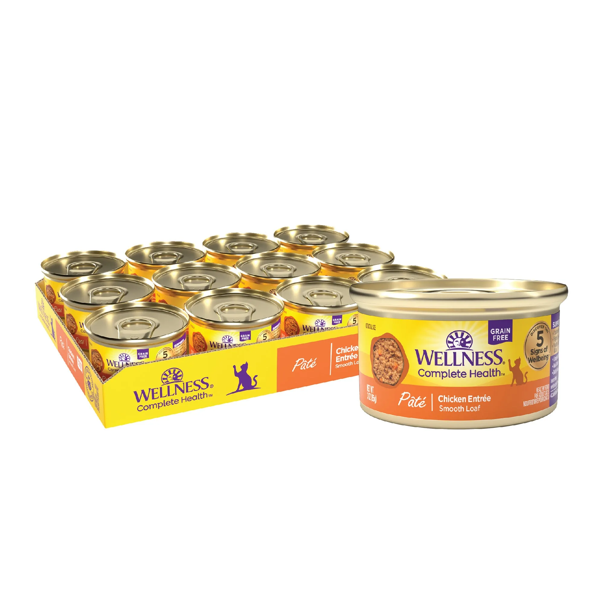 Wellness Paté de Pollo vs Pavo Salmón: ¿Qué comida para gatos?