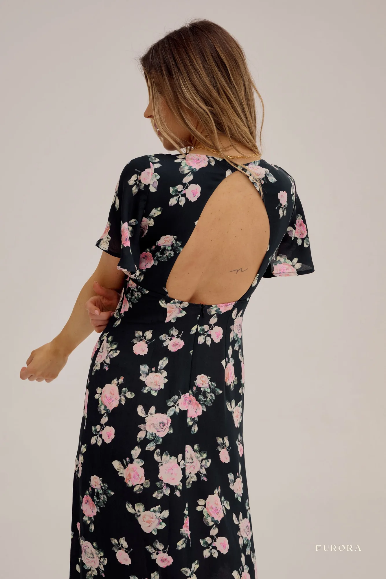 فستان Aimee Floral الحريري