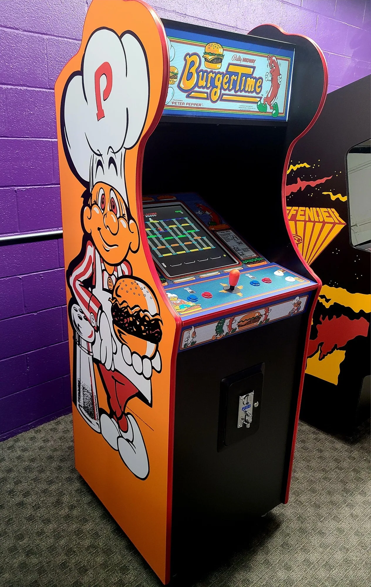 Setting Up Burger Time Arcade Video Game at Home