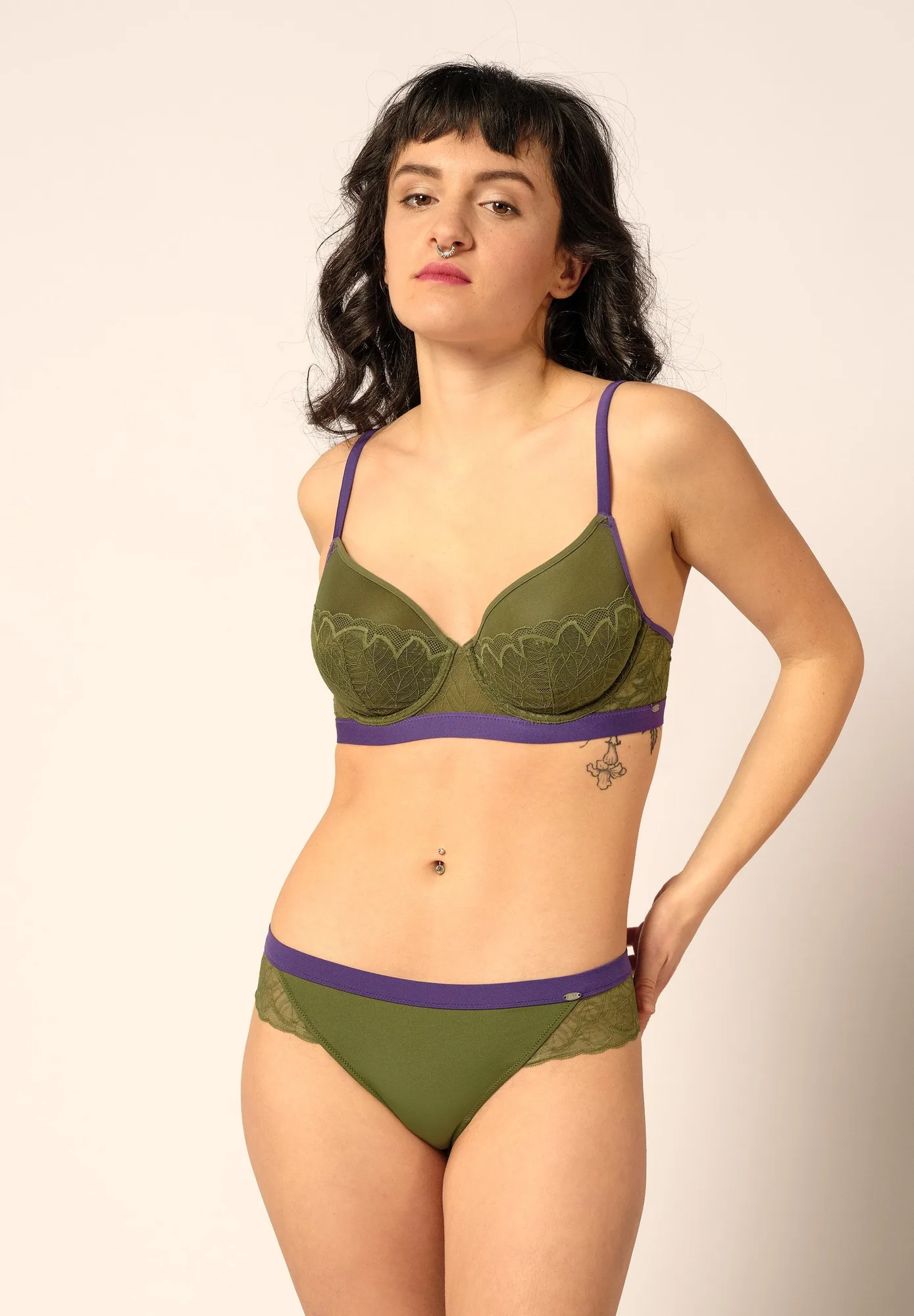 Lace Binding Spacer bra | 080926-08S475