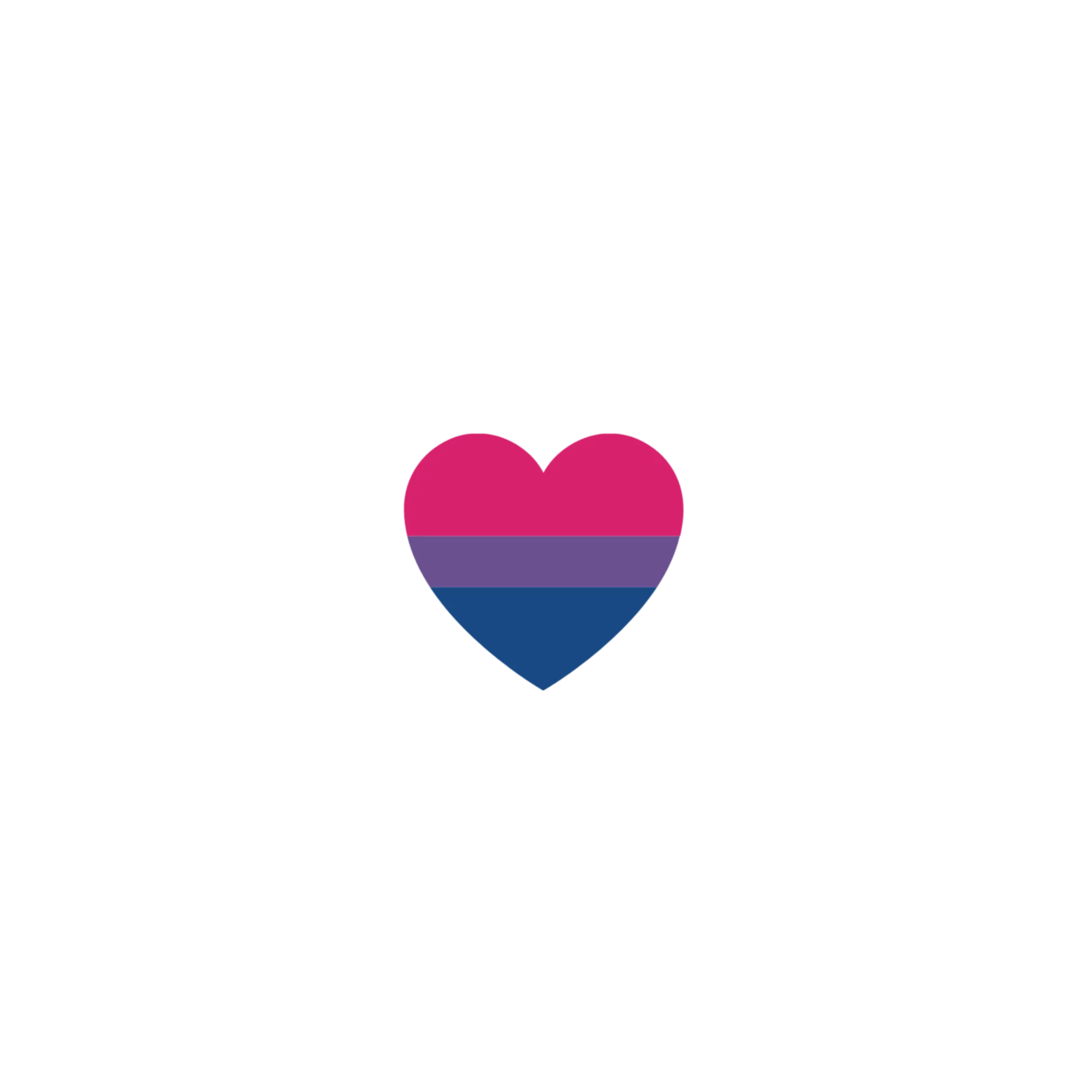 Bisexuelles Herz-Sticker