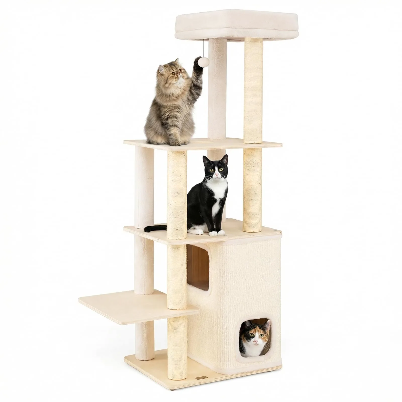 Como limpar e manter uma árvore para gatos de madeira