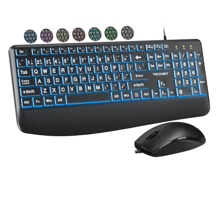 لوحة مفاتيح وفأرة بإضاءة خلفية: هل تحتاج حقًا إلى RGB؟